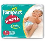 PAMPERS PANTS S (4-8kg) 20 PANTS